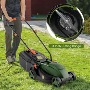 Tagliaerba Elettrico Industriale da 13,5 Pollici, 12 Ampere, con Altezza di Taglio Regolabile e Cesto di Raccolta Erba - Product Image 3