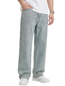 Jeans de Mezclilla de Pierna Recta Personalizados, 100% Algodón, Duraderos, Rígidos, Transpirables, de Secado Rápido, Overoles de Trabajo Resistentes, Marca Privada OEM - Product Image 4