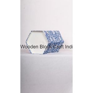 Nouvelle Arrivée Poubelle Décorative Faite à la Main en Carton Imprimé au Bloc de Bois avec Couvercle Autoportant en PP pour la Maison - Product Image 4