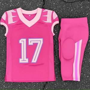 Tenues de football américain entièrement imprimées par sublimation, design très demandé, dernière édition, ensemble de 2 pièces. - Product Image 1