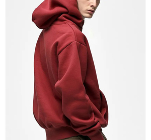 Sudadera con Capucha de Felpa Suave para Hombre, Estilo Básico, Mezcla de Algodón, Cómoda, Informal, para Invierno, con Bolsillo, para Viajes y Uso Diario - Product Image 3