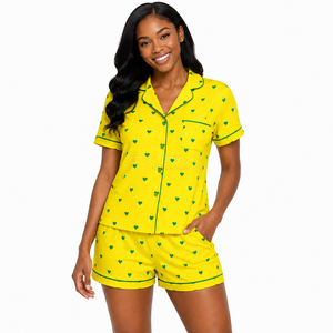 Cosh International Sisterhood Sorority Soft Breathable Summer Pajama Set Short Sleeve Top and Shorts Lightweight Sleepwear <b>PJs</b> - Product Image 1