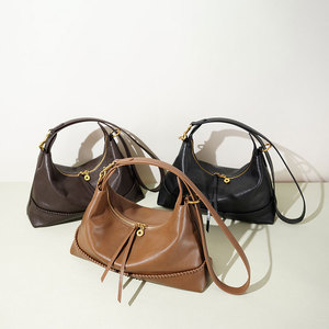 Sac à main tendance 2026 pour femme en cuir véritable, sac bandoulière en cuir de vachette première couche, sac fourre-tout. - Product Image 4