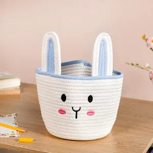Natural Cotton <b>Storage</b> Baskets for Living Room, Bedroom, and Office Organization - Product Image 1