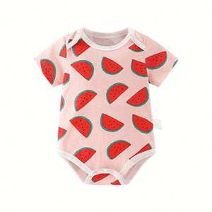 Conjunto de Mameluco de Bambú y Spandex para Bebé, Manga Corta, Suave, Cómodo, Transpirable, Ecológico, Antibacterial, para Recién Nacido - Product Image 1