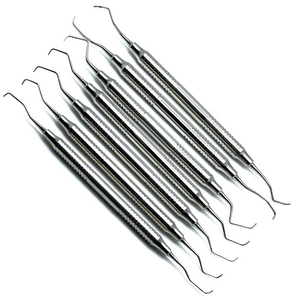 Détartreur dentaire en acier inoxydable, outil manuel de précision avec poignée ergonomique pour une élimination contrôlée du tartre - Product Image 6