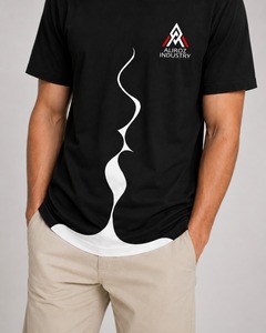T-shirt pour homme de haute qualité, 100% coton, respirant, léger, décontracté, à manches courtes, streetwear, t-shirts personnalisés avec logo - Product Image 5