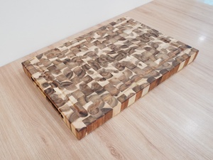 Premium Butcher Square Kitchen Natural Eco-friendly Luxury Class Tablas de cocina Acacia Wood End Grain Tabla de cortar - Product Image 2