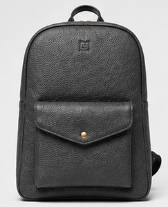Sac à dos de voyage pour ordinateur portable en cuir véritable de qualité supérieure, style vintage, minimaliste, pour hommes, pour le bureau, les affaires, avec fermeture éclair en polyester, élégant - Product Image 1