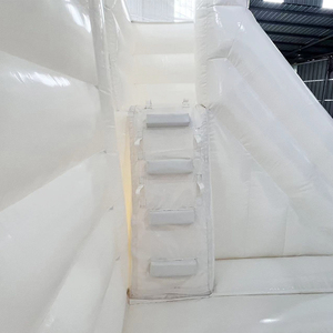 Château gonflable commercial blanc <span class=keywords><strong>pour</strong></span> mariage avec toboggan, idéal <span class=keywords><strong>pour</strong></span> les événements et la location de fêtes - Product Image 6