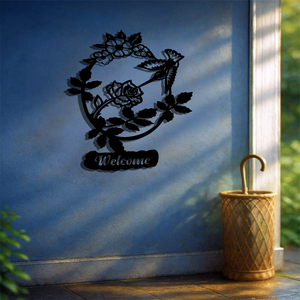 CIFbuy Adesivo Murale Moderno con Uccelli in Fiore, Insegna di Benvenuto per Soggiorno, Camera da Letto, Ingresso - TikTok per Temu Pick s - Product Image 2