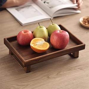 Cesta de madera hecha a mano para decoración del hogar, cesta de madera rústica para guardar leña, cesta de madera para frutas para la encimera de la cocina. - Product Image 1