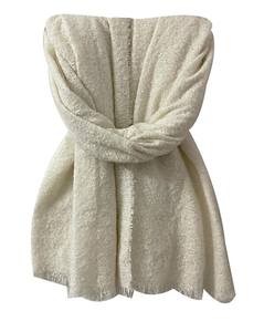 Lot de 3 écharpes d'hiver personnalisées avec logo Ever Fortune, en acrylique tricoté, couleur unie, design noir, style Dobby, unisexe, vente en gros - Product Image 3