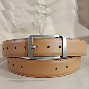 Cinturón de Cuero Genuino de Piel de Vaca para Hombre, Estilo Clásico Casual y Formal, Hebilla de Aleación Resistente, Cómodo y Transpirable - Product Image 1