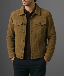 เสื้อแจ็คเก็ตทรงปกติแบบ Trucker - Product Image 4