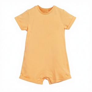 เสื้อผ้าเด็กผ้าคอตตอนออแกนิกจั๊มสูทไม้ไผ่มีกระดุมปิดแบบแฟชั่นชุดเต็มตัว - Product Image 1