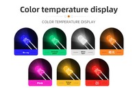 Diode LED UV Juhong 10 mm Super Flux Dimmable Certifiée ROHS, à trou traversant, à tête ronde, ultra-lumineuse, 365 nm