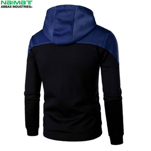 Sweat-shirt à capuche zippé intégral de haute qualité, couleur unie, pour homme, veste de survêtement vierge, en polaire douce, vêtement d'extérieur chaud - Product Image 6