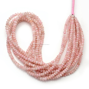 Grapolite rose naturel de qualité supérieure à facettes en forme de rondelle 4x4 à 7x6 MM brin de perles de pierres précieuses de 16 pouces pour la fabrication de bijoux - Product Image 1