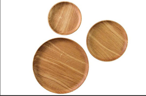 <b>Oak</b> Teak Rectangular Serving <b>Tray</b> Slot Handle Multi Finish Hotel Restaurant OEM Custom Logo Vietnam - Product Image 6