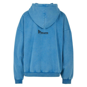 Sweat à capuche zippé homme de haute qualité, effet délavé soleil, oversize, streetwear, délavé à l'acide, effet usé - Product Image 6