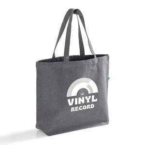Printed Recycled Cotton Bottom Gusset Cotton <b>Tote</b> Bag | Sustainable Reusable Shopper | Spacious Grocery Carrier for Custom Logo - Product Image 2