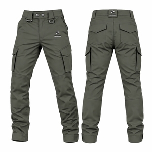 Men Tactical Pants Ripstop <b>Cargo</b> Trousers Multi Pocket Outdoor Workwear Quick Dry <b>Stretch</b> Utility Hiking Pants - Product Image 1