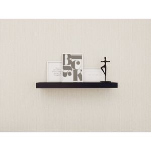 Set di 2 Mensole Galleggianti in Legno Nero da 18 Pollici per Soggiorno Moderno e Cucina, Espositori Decorativi - Product Image 3