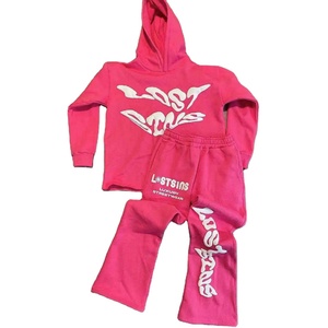 ชุดวอร์มผู้ชายแบบรูดซิปผ้าคอตตอน100% ลายพระอาทิตย์ซีดจางสไตล์วินเทจปรับแต่งได้ - Product Image 2