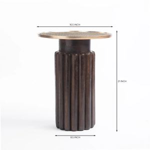 Modern <b>Solid</b> <b>Wood</b> Multi-functional Convertible Extendable Nightstand Bedside With Iron <b>Top</b> And Glass For Home Decor - Product Image 4