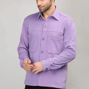 Chemises pour hommes en flanelle à carreaux, manches longues, respirantes, 100 % coton, personnalisables avec logo, coupe oversize, style streetwear décontracté – Tendances actuelles en gros - Product Image 4