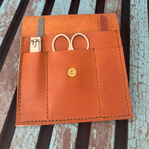 Durable Leather Nail Bar Holder Heavy Duty <b>Tool</b> <b>Pouch</b> Multiple Pockets Construction Worksite Custom Logo Wholesale for sale - Product Image 4