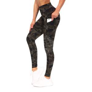 Leggings de Yoga Negros Sólidos de Cintura Alta con Control de Abdomen y Efecto Levanta Glúteos, Transpirables, Elásticos en Cuatro Direcciones, Pantalones Deportivos para Mujer para Gimnasio, Correr y Fitness - Product Image 1