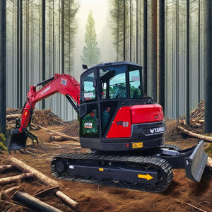 Type puissant excavatrice YANMAR 80 YANMAR utilisée originale du Japon de voie de 8 tonnes de YANMAR 80 - Product Image 1