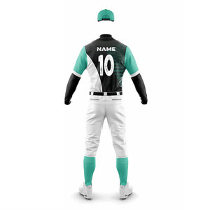 <b>Baseball</b> Uniform Packages Bulk Quantity Top Selling Sportswear Uniform Button Up Design Jersey Two Piece <b>Sets</b> Uniform Printed - Product Image 3
