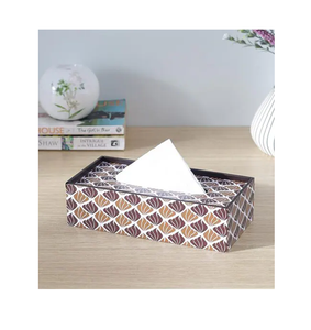 Porte-mouchoirs en bois émaillé de style vintage, design durable et élégant, artisanat moderne, idéal pour la voiture, le bureau ou la maison. - Product Image 3