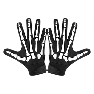 Gants de football américain pour wide receiver, adhérence en silicone super collante, légers, respirants, fermeture auto-agrippante, personnalisables - Product Image 1