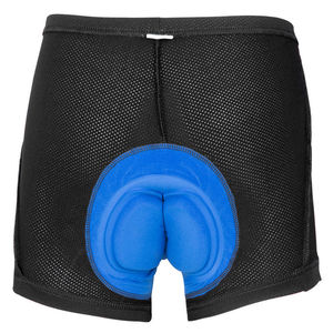 Men's <b>Padded</b> <b>Cycling</b> <b>Shorts</b> Black Blue Gel <b>Pad</b> Elastic Waist Fitted Sportwear Letter Pattern Front Logo 100% Polyester Quick Dry - Product Image 6