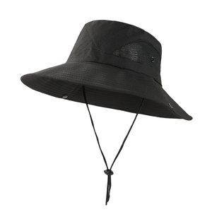 Sun protection Fishing <b>Hat</b> Men Summer Outdoor Quick-drying Breathable <b>Large</b> Brim Fisherman <b>Hat</b> Folding <b>Bucket</b> <b>Hat</b> - Product Image 1