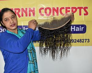 Cabello humano de templo indio sin procesar de alta calidad, virgen indio, joven, cutícula, virgen, vendedores de cabello crudo 13*4, cabello ondulado Frontal - Product Image 5