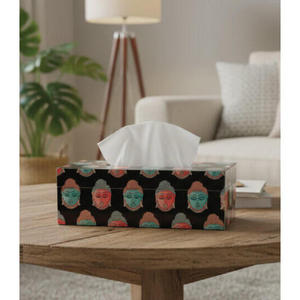 RR ENTERPRISES Porte-serviettes et boîte à mouchoirs en MDF style minimaliste, finition lisse écologique, modèle durable RR202512591 Inde - Product Image 1