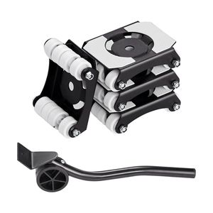 Carrello per Mobili Resistente con Capacità di Carico di 150 Kg, Doppia Fila di Otto Ruote in Acciaio al Carbonio, Ruote per Spostamento Mobili - Product Image 1