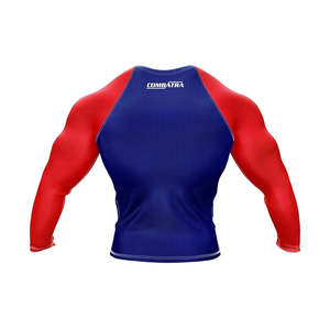 Custom High Quality Mens BJJ Rashguards Sets Breathable 100% Polyester Full <b>Sleeve</b> Solid Pattern V-neck Quick Dry OEM Customized - Product Image 2