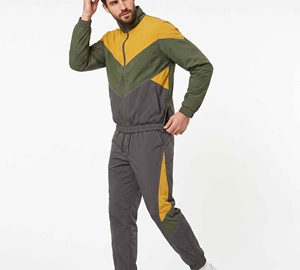 Ensemble de survêtement coupe-vent léger, imperméable et respirant pour homme, couleur unie, en nylon, design 2-en-1 décontracté pour l'hiver - Product Image 6