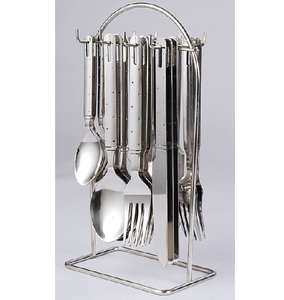 Stainless Steel Silver Wire Spoons Hanging Stand 5 Hooks Classic Design Long Handle 30mL Capacity-<b>Kitchen</b> <b>Table</b> Decorative - Product Image 5