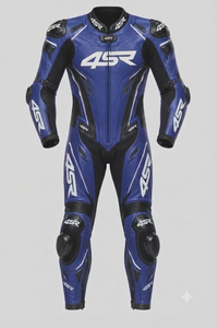 ชุดแข่งรถมอเตอร์ไซค์พรีเมียมหนังวัว/หนังจิงโจ้ พร้อมอุปกรณ์ป้องกัน CE Armor Protection Approved Gear - Product Image 1