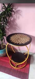 โต๊ะกาแฟสไตล์โมเดิร์นอุตสาหกรรม ทนทาน เป็นมิตรกับสิ่งแวดล้อม เหมาะสำหรับพื้นที่เชิงพาณิชย์ในร่ม พื้นที่นั่งเล่น มุมพักผ่อน และมุมบริการ - Product Image 4