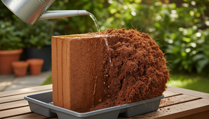 Turba de Coco 5 Kg Ecológica Biodegradable Certificada ISO Bloque Amortiguador Bajo en EC Fibra de Coco Medio de Cultivo para Invernadero y Jardín - Product Image 5