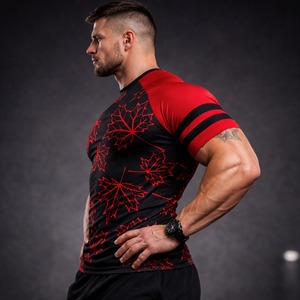 Best Selling Custom Sublimated Front MMA Rash Guard Full Sleeve <b>Compression</b> <b>Shirt</b> Anti-UV Eco-Friendly Spandex/Polyester High - Product Image 3