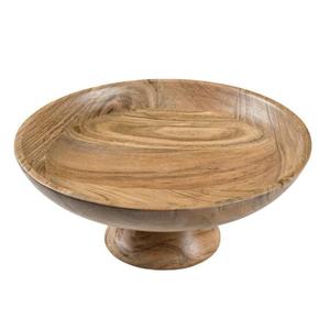Cuenco de madera hecho a mano con base acanalada, diseño Wabi Sabi, para servir comida, accesorios de mesa, decoración para el hogar. - Product Image 6